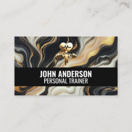 Personal Trainer fitness coach gym health modern Visitenkarte