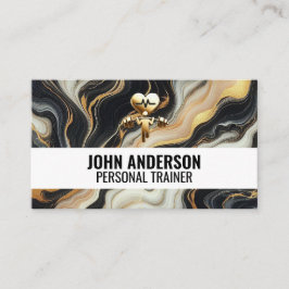 Personal Trainer fitness coach gym health modern Visitenkarte