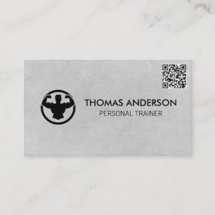 Personal Trainer   Fitness Coach   QR-Code Visitenkarte