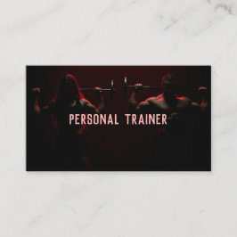 Personal Trainer Fitness Instructor Visitenkarte
