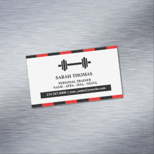 Personal Trainer Fitness Magnetische Visitenkarte