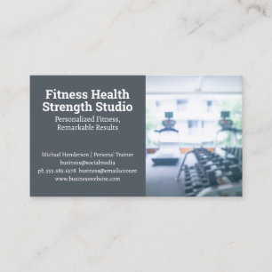 Personal Trainer Fitnessstudio Visitenkarte