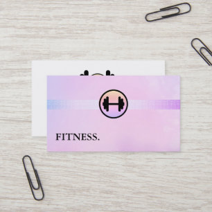 Personal Trainer für moderne Fitness Visitenkarte