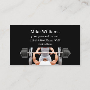 Personal Trainer Glossy Business Cards Visitenkarte