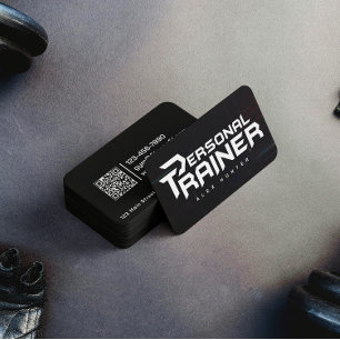Personal Trainer Gym Fitness Personalisiert (2 SEI Visitenkarte
