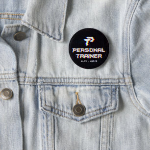 Personal Trainer Gym Fitness Personalisiert Button