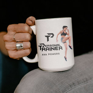 Personal Trainer Gym Fitness Personalisiert Kaffeetasse