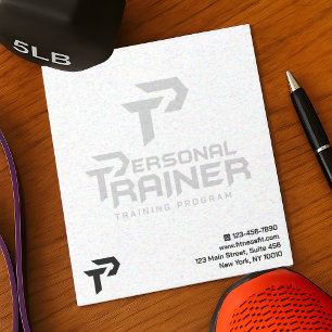 Personal Trainer Gym Fitness Personalisiert Notizblock