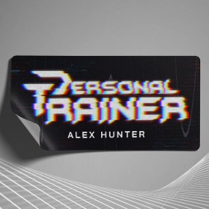 Personal Trainer Gym Fitness Personalisiert Rechteckiger Aufkleber