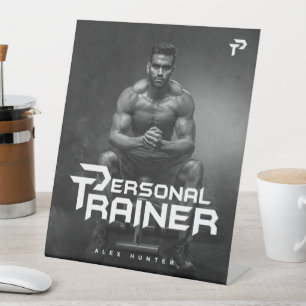 Personal Trainer Gym Fitness Personalisiert Sockelschild