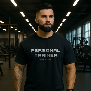 Personal Trainer Gym Fitness Personalisiert T-Shirt
