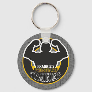 Personal Trainer GYM Power Training Fitness kunden Schlüsselanhänger