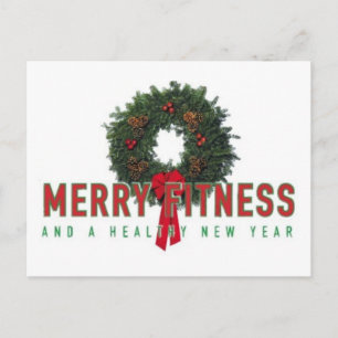 Personal Trainer MERRY FITNESS Feiertagspostkarte