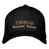 PERSONAL TRAINER "name" bestickte Baseballkappe