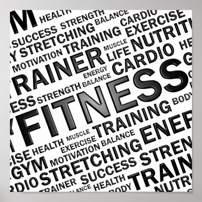 Personal Trainer oder Fitness Center Poster (Vorne)