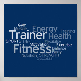 Personal Trainer oder Fitness Center Poster