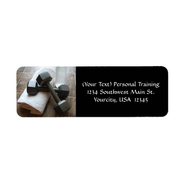 Personal Trainer oder Fitness Dumbells Handtuch &  (Vorne)