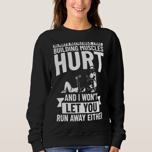 Personal Trainer Outfit Gym Workout Instructor Bod Sweatshirt (Vorderseite)
