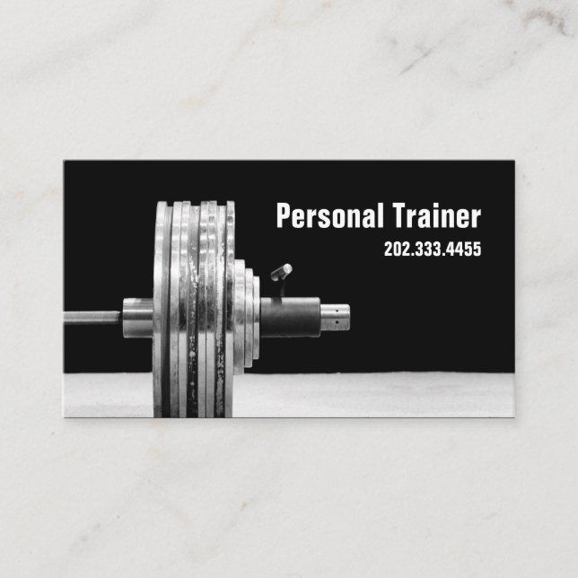 Personal Trainer, Trainer-Visitenkarte Visitenkarte (Vorderseite)