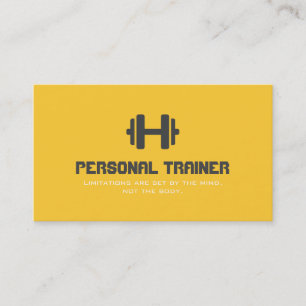 Personal Trainer Training Gym Fitness Business Visitenkarte
