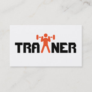 Personal Trainer Training Gym Fitness Business Visitenkarte