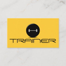 Personal Trainer Training Gym Fitness Business Visitenkarte