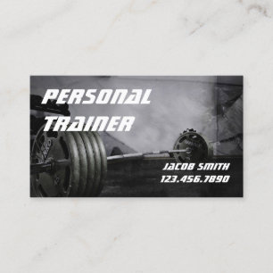 Personal Trainer Training Gym Fitness Business Visitenkarte