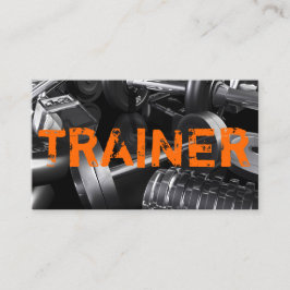 Personal Trainer Übungen Gymnastik Fitness Busines Visitenkarte