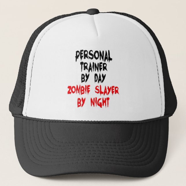 Personal Trainer Zombie Slayer Truckerkappe (Vorderseite)