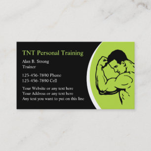 Personal Training Business Cards Visitenkarte