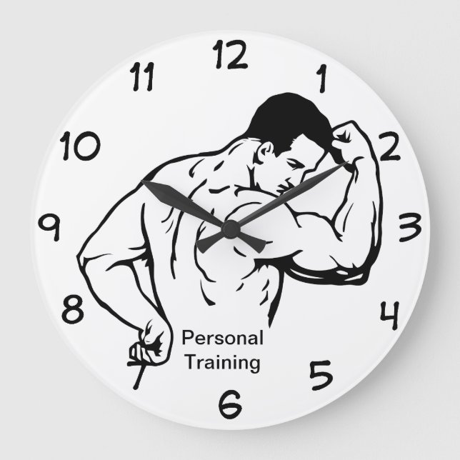 Personal Training Clocks Große Wanduhr (Vorderseite)