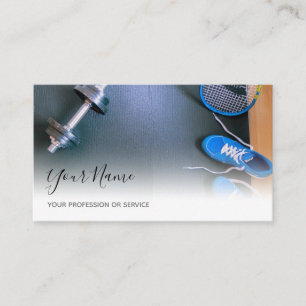 Personal Training und Fitness gecoacht Expertenbus Visitenkarte