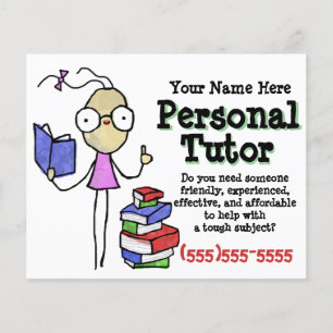 Personal Tutor.Tutoring.Study Hilfe. Förderung Flyer