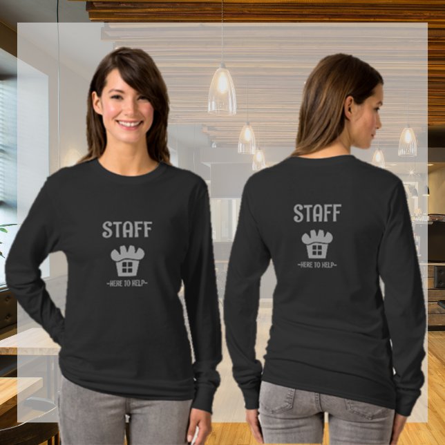 Personal Uniform Bäckerei Design Schwarz T-Shirt (Von Creator hochgeladen)