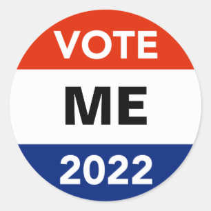 Personal Vote 2022 Midterm Election Campaign Class Runder Aufkleber