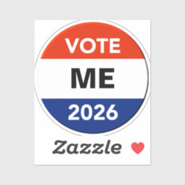 Personal Vote 2026 Midterm Election Campaign Aufkleber