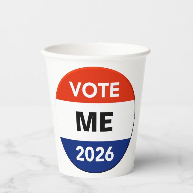 Personal Vote 2026 Midterm Election Campaign Pappbecher (Vorderseite)