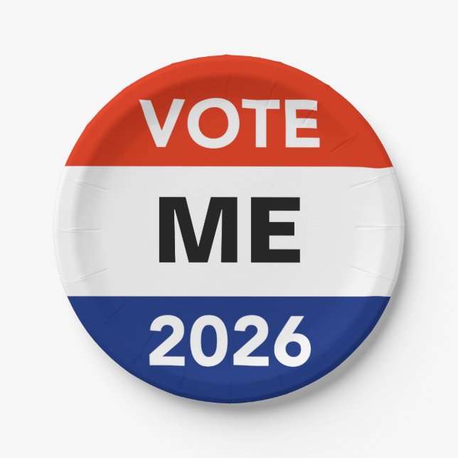 Personal Vote 2026 Midterm Election Campaign Pappteller (Vorderseite)