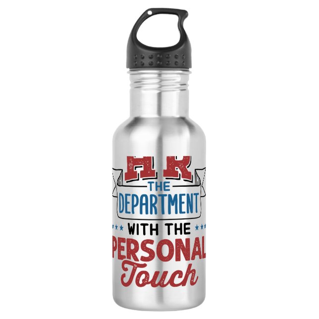 Personalabteilung mit persönlicher Touch Edelstahlflasche (Vorderseite)