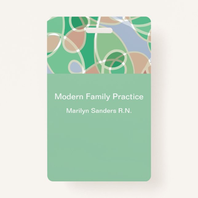 Personalausweis des modernen Arztes Ausweis (Vorderseite)