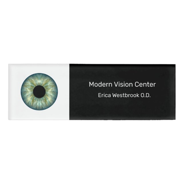 Personaldatenträger des Eye Doctor Vision Center Namenschild (Vorderseite)