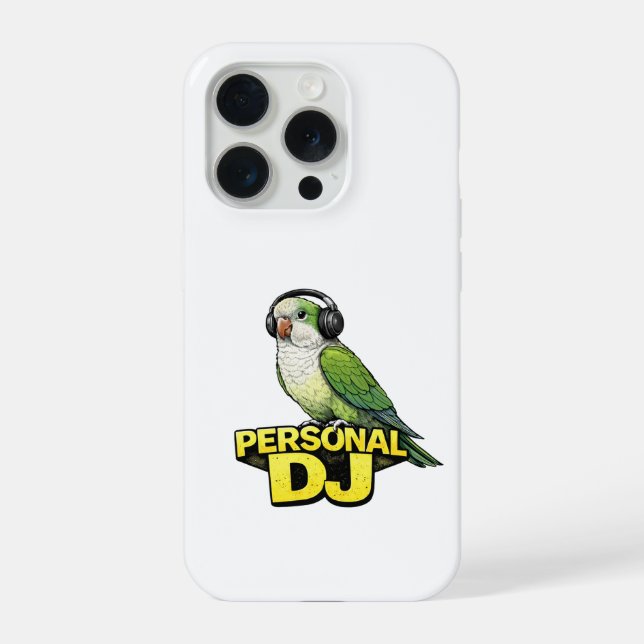 Personaler DJ Quaker-Papagei iPhone Hülle (Rückseite)