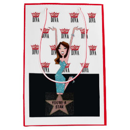 Personalioze DIVA Geschenktasche Mittlere Geschenktüte
