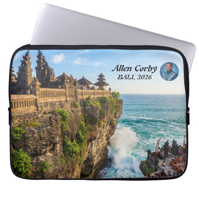 Personalise Uluwatu Bali Temple Cliff Travel Laptopschutzhülle (Vorderseite)