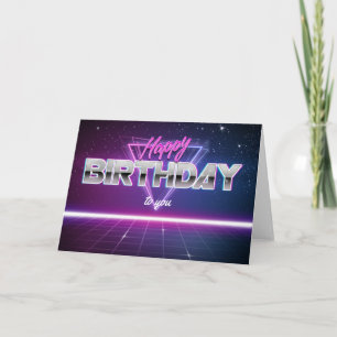 Personalised 80s Birthday Card Karte