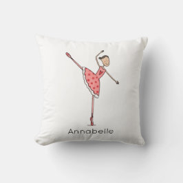 Personalised Ballerina Ballet Dancer Kissen