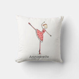 Personalised Ballerina Ballet Dancer Kissen
