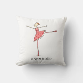 Personalised Ballerina Ballet Dancer Kissen