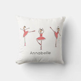 Personalised Ballerina Ballet Dancer Kissen