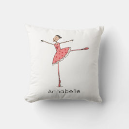 Personalised Ballerina Ballet Dancer Kissen